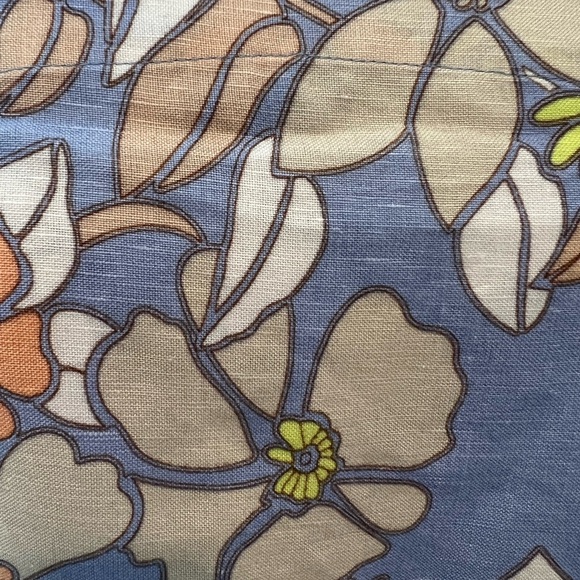 Current Air XS, floral Blue and Orange Women's cropped halter Top, NWT, spring - Picture 3 of 8